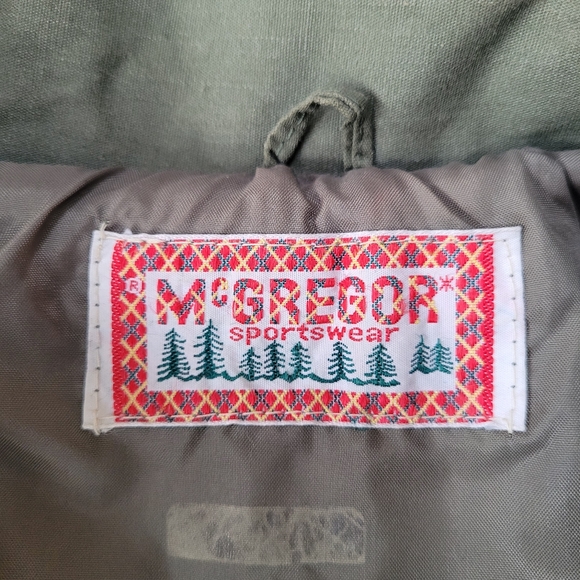 Vintage McGregor Sportswear Utility Cargo Fishing Jacket Olive Green M - Picture 5 of 10
